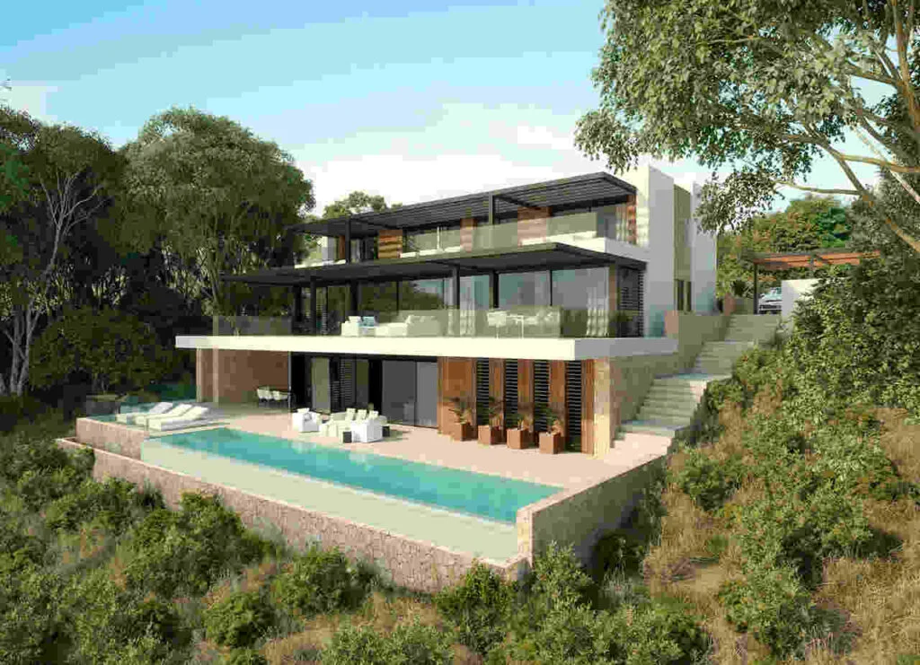Projetos de casas em terreno em inclinado (3)