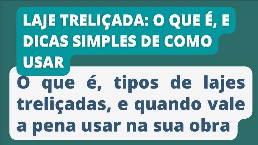 Laje treliçada